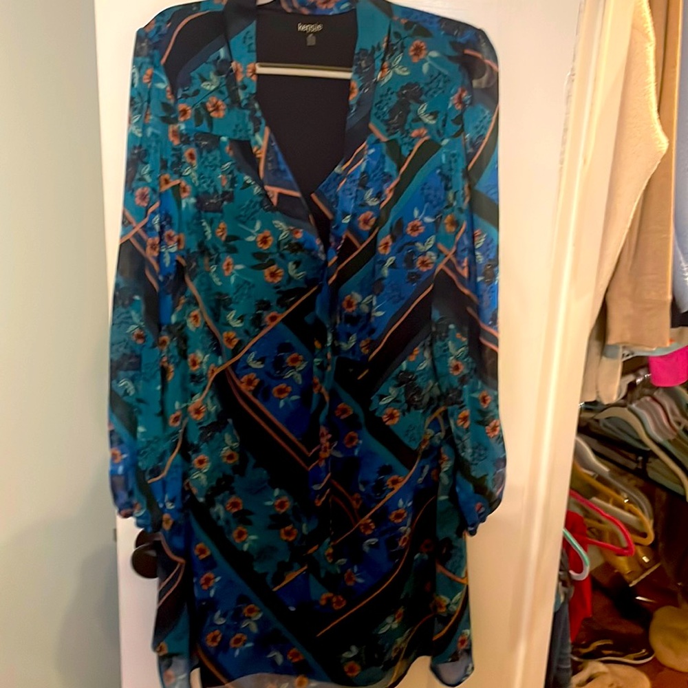 Kensie Long sleeve pullover dress